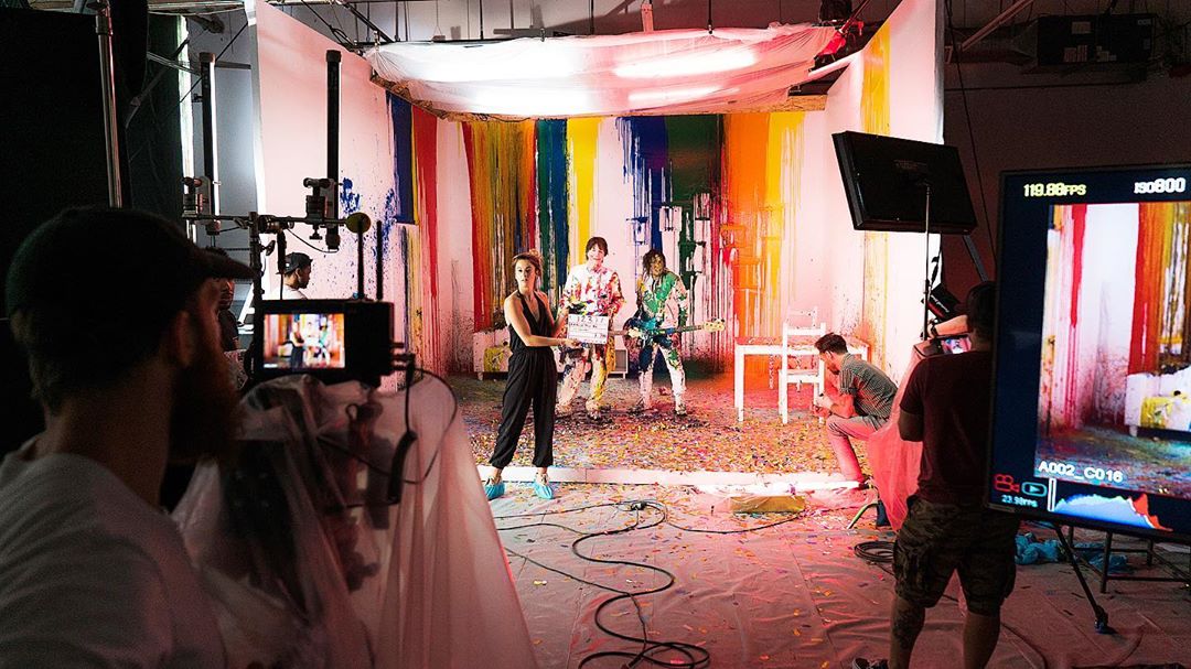 Behind the Scenes recording the Miracle Pill music video